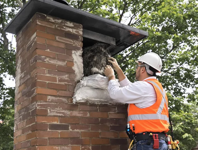 Humane removal of debris and animals by Longmeadow Chimney Sweep in Longmeadow, MA