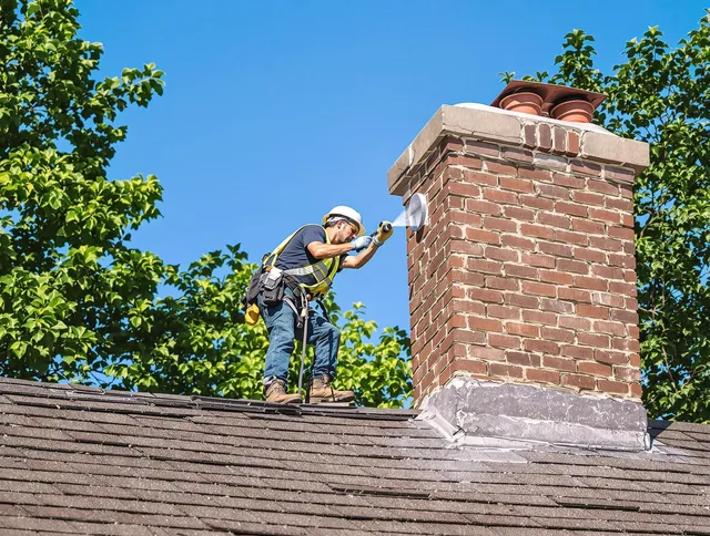 Longmeadow Chimney Sweep performing an inspection with advanced tools in Longmeadow, MA