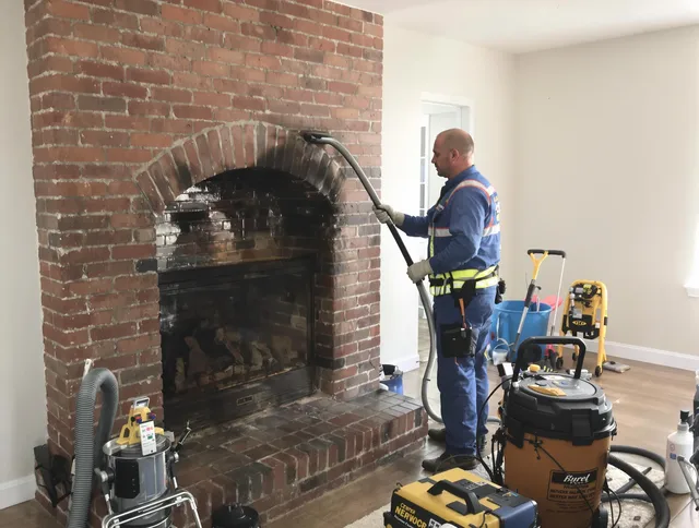 Longmeadow Chimney Sweep expert performing detailed chimney sweep in Longmeadow, MA
